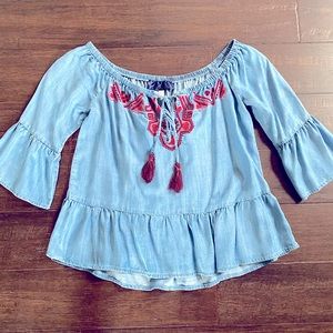 Off the shoulder shirt